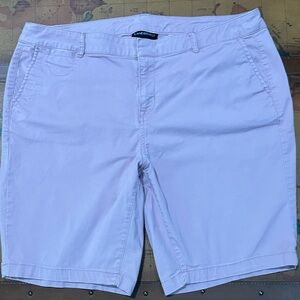 Lane Bryant Pink Peach Women’s Plus Bermuda SummerShorts Pockets Casual Soft